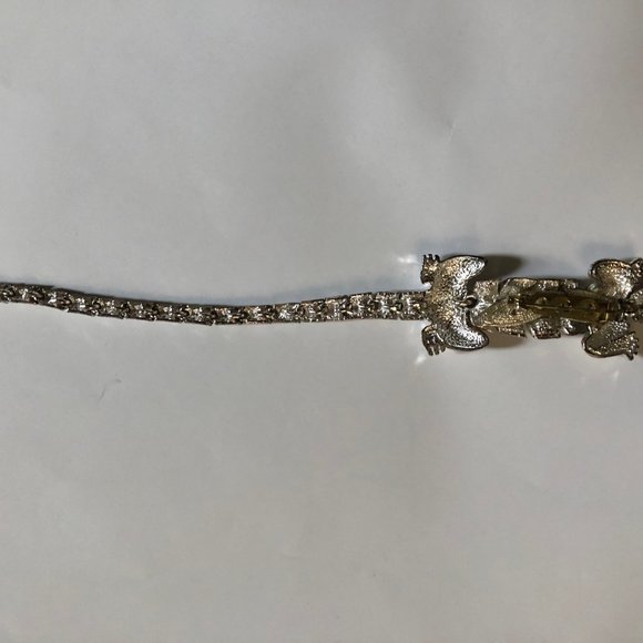 Lizard pin brooch silver tone - Picture 4 of 6